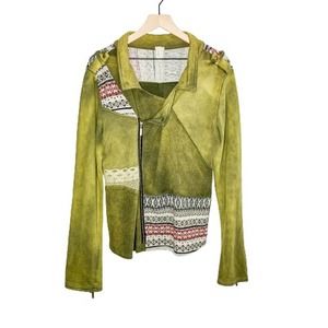 Gimmicks BKE Military Olive Moto Jacket EUC